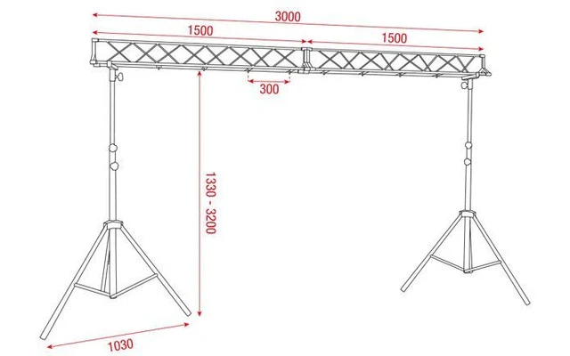 Showtec Conjunto de puente de luces