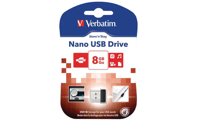 Verbatim store'n'stay nano usb drive 8GB