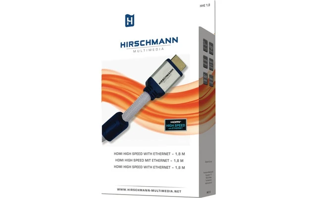 Hdmi de alta velocidad con ethernet - 1,8 m apto para resolución 4096 x 2160 (ultra hd) y banda 