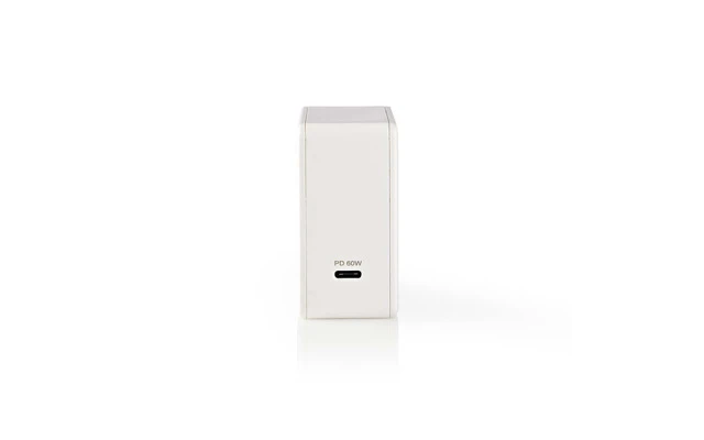 Cargador de Pared - 3,0 A - USB-C - Power Delivery 60 W - Blanco - Nedis WCPD60W100WT
