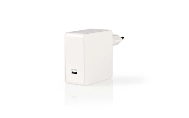 Cargador de Pared - 3,0 A - USB-C - Power Delivery 60 W - Blanco - Nedis WCPD60W100WT