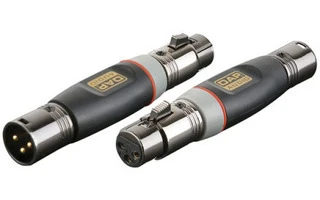 Adaptador XLR Macho 3 pins a XLR Hembra 3 pins