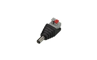 CONECTOR DC MACHO 2.1mm A BORNE DE RESORTE 2 POLOS (5 uds.)
