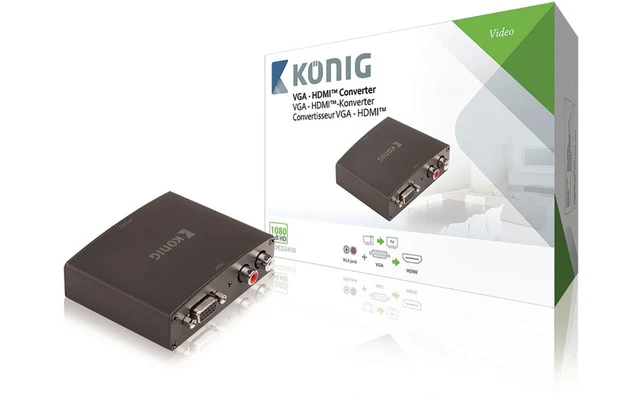 Convertidor HDMI, VGA hembra + audio RL a salida HDMI