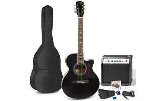 Max ShowKit Pack Guitarra Acústica Eléctrica Negro