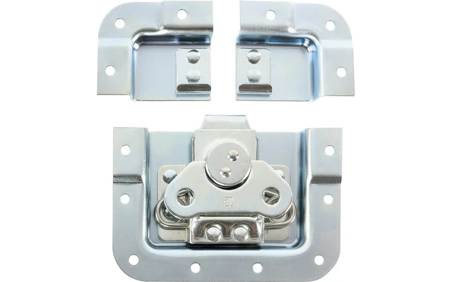Adam Hall Hardware SPLIT-LID - Cierre de mariposa pequeño, con paso de perfil, profundidad 14 mm
