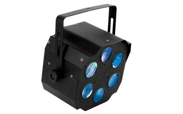KOMBO - EFECTO CON 6 LENTES - 3 x LED R+G+B DE 3W