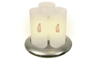 Juego de 3 velitas con LEDs recargables