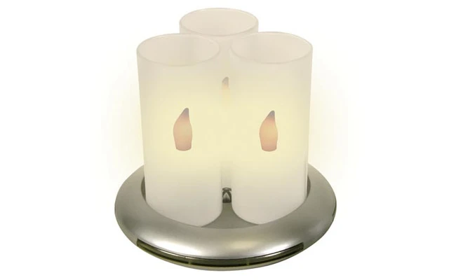 Juego de 3 velitas con LEDs recargables