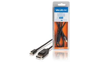 Cable Mini DisplayPort, Mini DisplayPort macho - DisplayPort macho 1,00 m negro