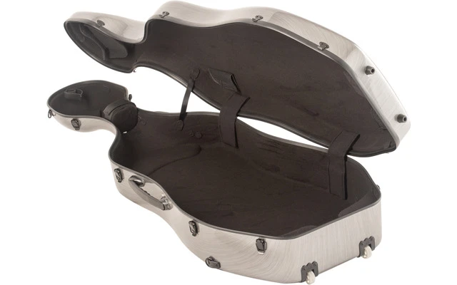 Amadeus Cello 4/4 - Estuche de fibra de vidrio gris