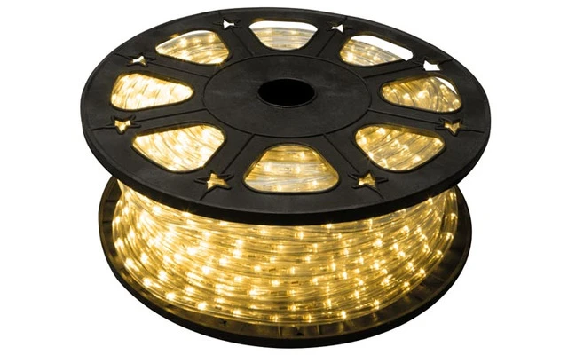 Manguera luminosa con LEDs - 45 metros - Color Blanco Cálido