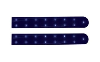 2 CINTAS AUTOADHESIVAS CON LEDs - COLOR AZUL - 15cm - 12VDC