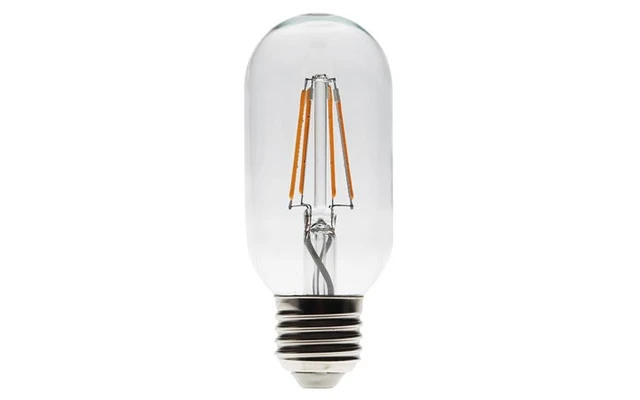 BOMBILLA LED - MODELO RETRO CON FILAMENTOS LED - T45 - 4.5 W - E27 - COLOR BLANCO CÁLIDO INTENSO