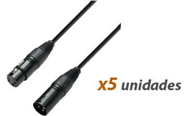 Pack: (5x) Cable DMX 20m 
