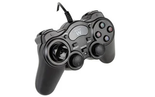 EWENT - GAMEPAD USB - DOBLE VIBRACIÓN - DIGITAL Y ANÁLOGO
