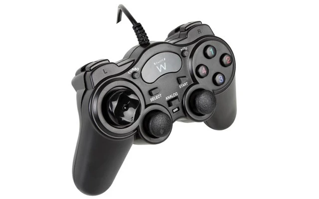 EWENT - GAMEPAD USB - DOBLE VIBRACIÓN - DIGITAL Y ANÁLOGO