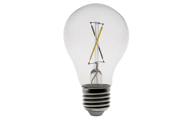 Bombilla LED con filamentos LED - 3 W - E27 - Color blanco cálido