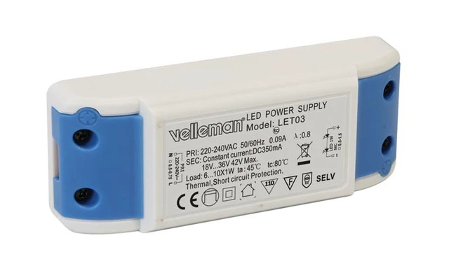 DRIVER PARA LEDs CON CORRIENTE CONSTANTE 350mA - 42V máx.