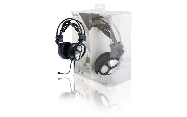 Set de auriculares estéreo con USB y función de vibración de graves - König CMP-HEADSET170