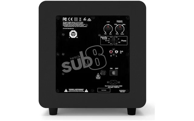 Kanto Sub8 Mate Black Vinyl