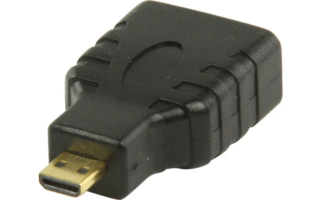 Adaptador HDMI con micro conector HDMI - entrada HDMI en color negro - VGVP34907B