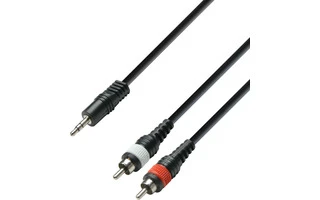 Adam Hall K3YWCC0300 - Jack 3.5mm a 2x RCA macho 3m