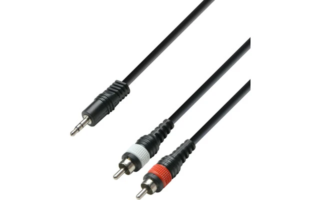 Adam Hall K3YWCC0300 - Jack 3.5mm a 2x RCA macho 3m