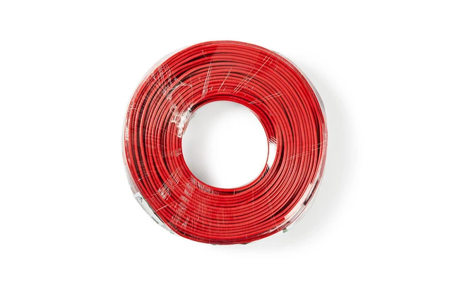Cable de Altavoz - 2x 2,50 mm2 - 50,0 m - Brida - Negro/Rojo - Nedis CAGW2500BK500