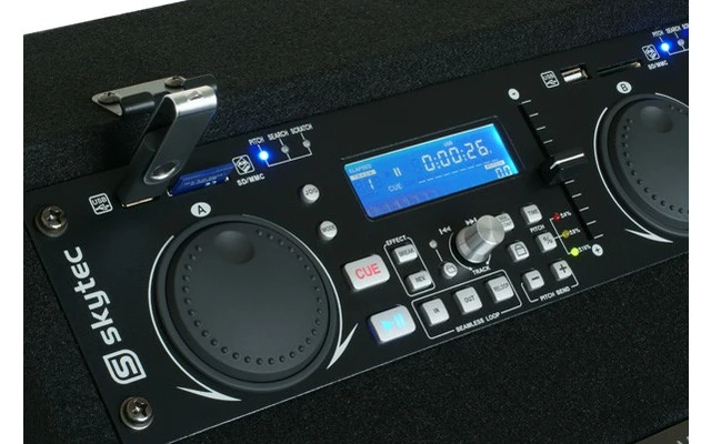 STK-380 Reproductor Dual SD/USB mezclador en maleta de transport