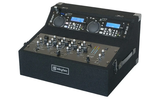 STK-380 Reproductor Dual SD/USB mezclador en maleta de transport