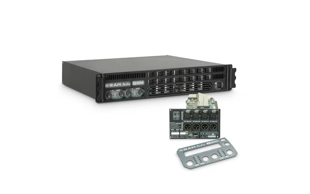 Ram Audio S 4004 DSP Amplificador de PA 4 x 980 W 2 Ohmios con Módulo DSP