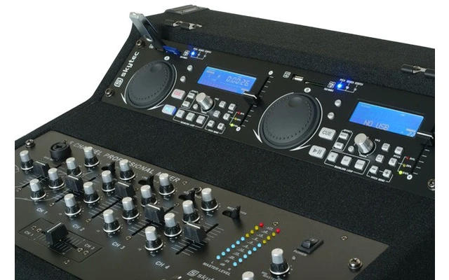STK-380 Reproductor Dual SD/USB mezclador en maleta de transport