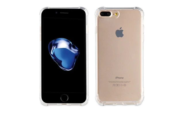 Funda TPU Transparente Shockproof con enganche para colgante iPhone 7 Plus muvit pro