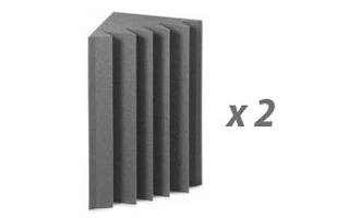 PACK: EZ ACOUSTICS FOAM BASS TRAP CHARCOAL X2