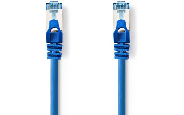 Cable de Red CAT6a SF/UTP - RJ45 Macho - RJ45 Macho - 1,0 m - Azul
