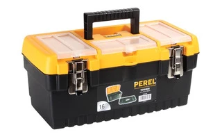 Caja de herramientas con cerraduras metálicas 16"