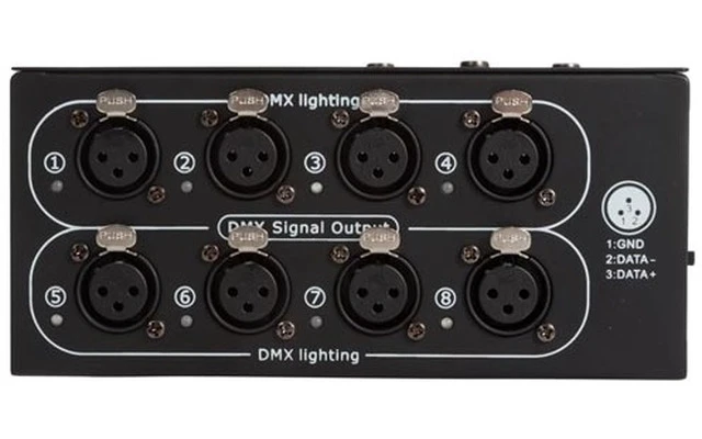 Separador de DMX de 8 vías - carcasa compacta