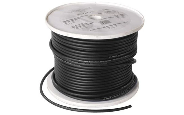 Cable altavoz profesional 2x1.50mm² - Negro - OFC