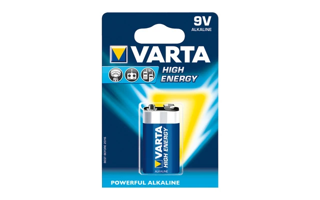 Varta Pilas alcalinas LR22 9 V High Energy en blíster de 1 pc