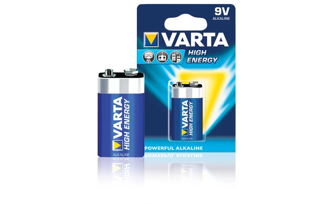 Varta Pilas alcalinas LR22 9 V High Energy en blíster de 1 pc