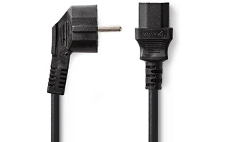 Cable de Alimentación - Schuko Macho - IEC-320-C13 - 2,0 m - Negro