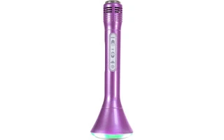 Micrófono para Karaoke con altavoz y Bluetooth - Rosa