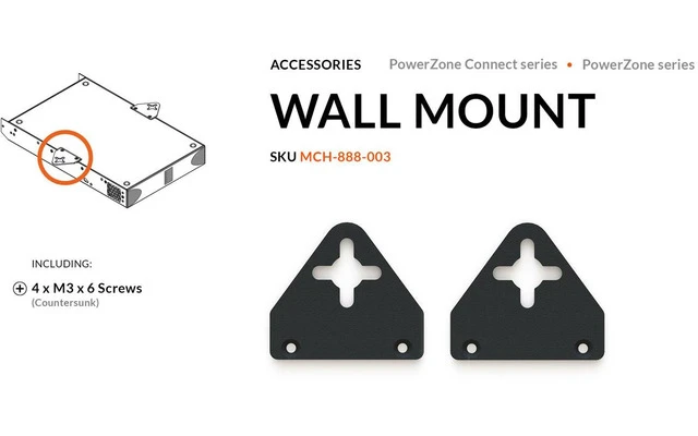 Blaze Audio Wall Mounting Half Rack Kit