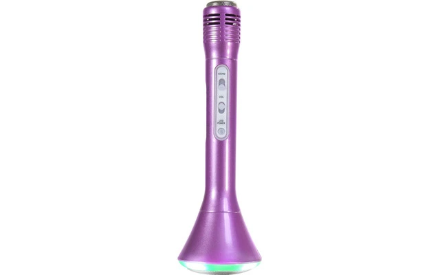 Micrófono para Karaoke con altavoz y Bluetooth - Rosa