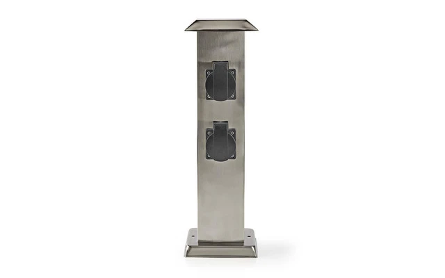 Regleta de 4 Tomas de Aluminio - 4 Schuko - Nedis EXGS70