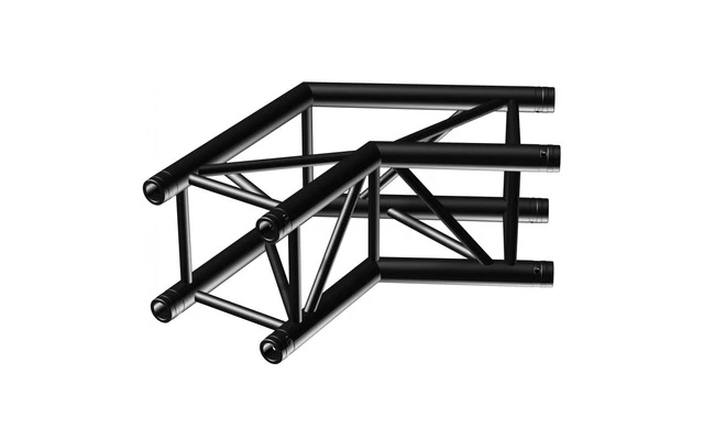 BeamZ P30-C22 Truss 2 vias corner 120º Negro