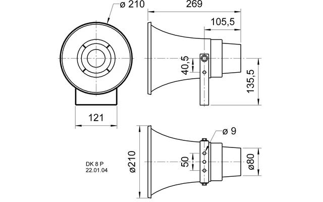 Horn Speaker 100 V - 30 W