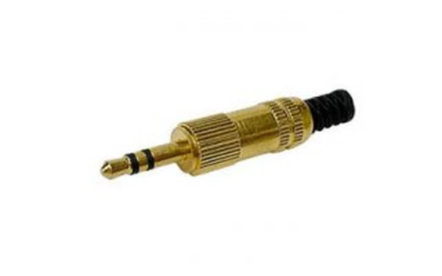 Jack macho 3.5mm estéreo dorado