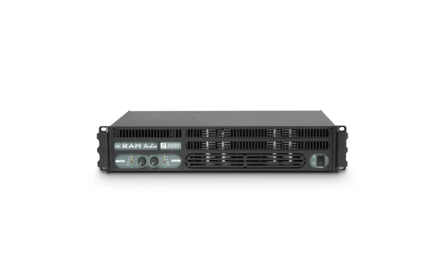 Ram Audio S 6000 DSP Amplificador de PA 2 x 2950 W 2 Ohmios con Módulo DSP